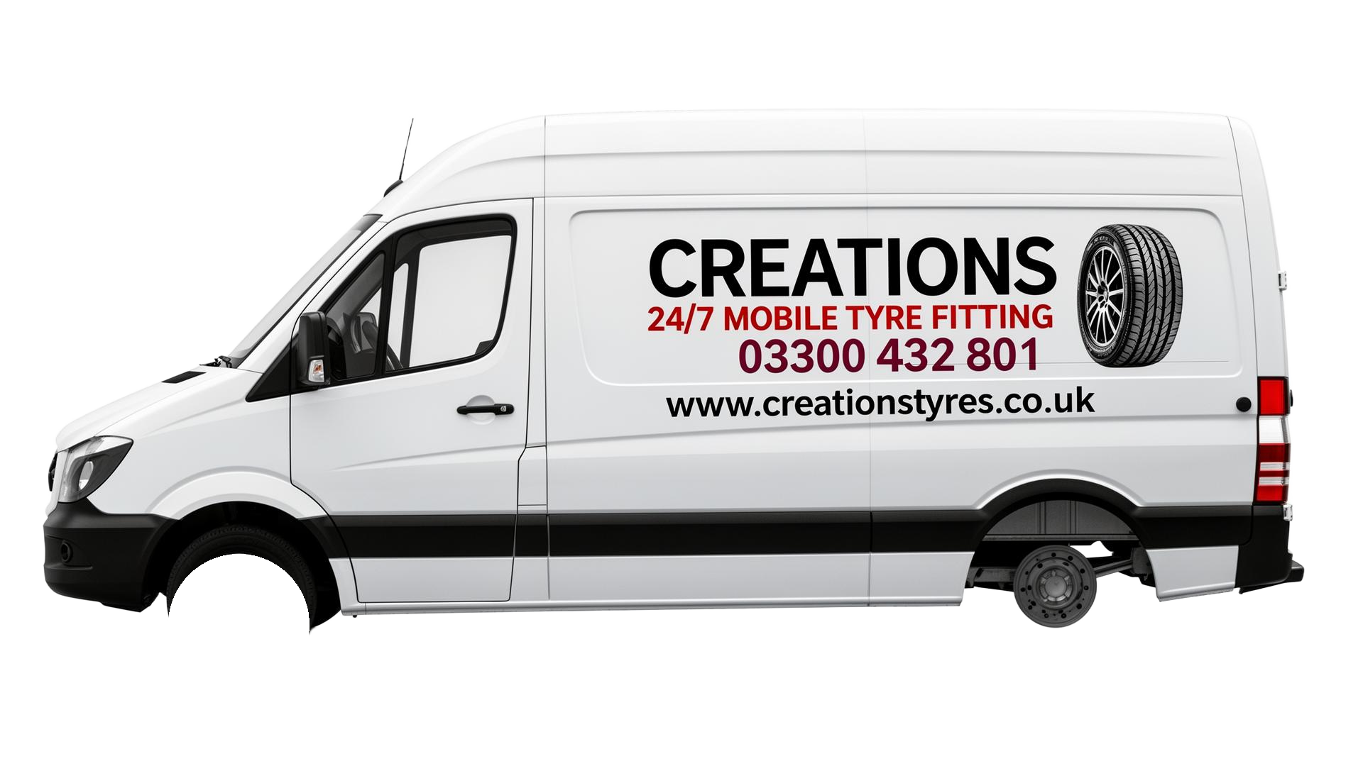 Creations Mobile Tyres van